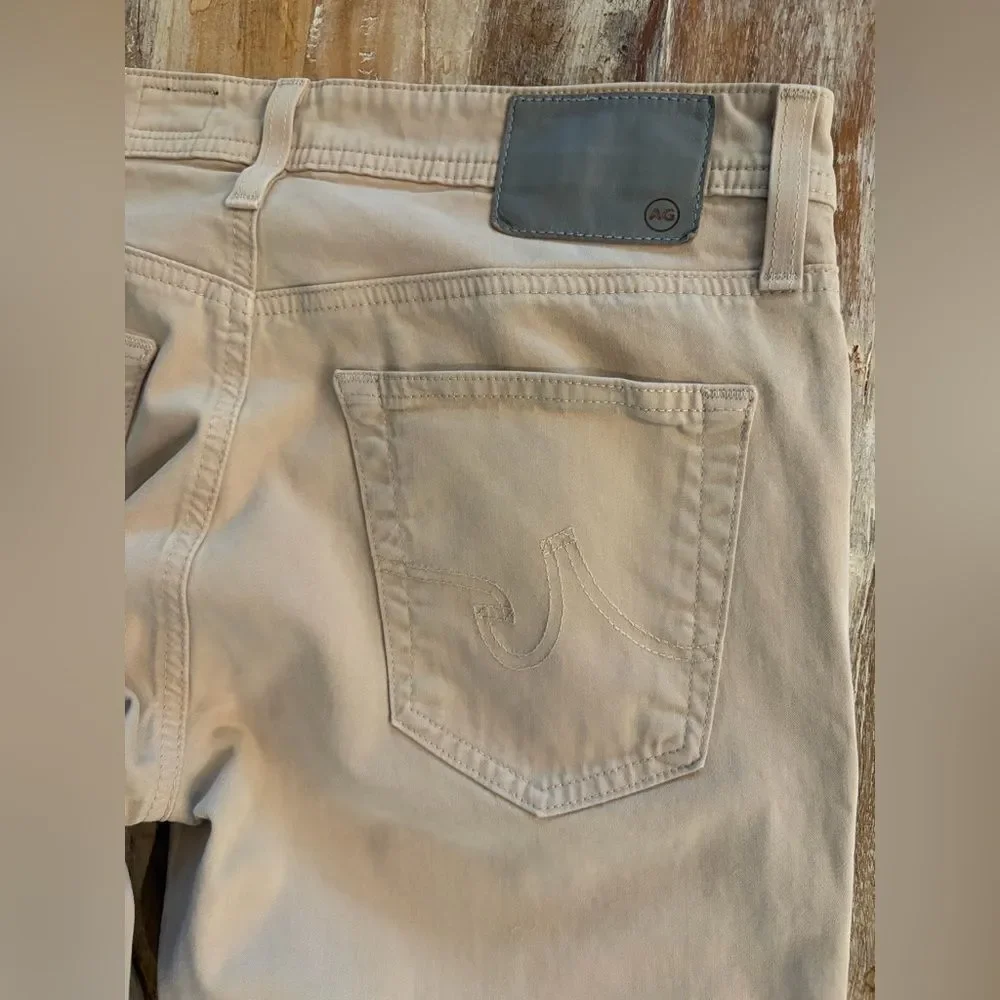Ag Adriano Goldschmied Pants Men's Size 30 X 32 Everett Slim Straight Khaki Tan